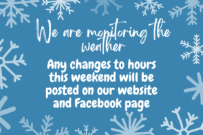 Modified Hours Jan 24-26